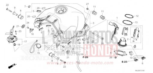 RESERVOIR A CARBURANT/POMPE A CARBURANT CB750AP de 2024